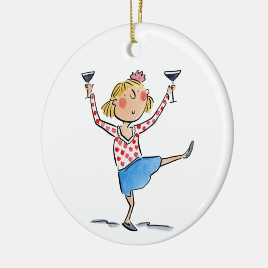 Espresso Martinis Keramisch Ornament (Links)