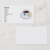 Espresso met citroen visitekaartje (Voorkant / Achterkant)