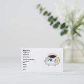 Espresso met citroen visitekaartje (Staand voorkant)