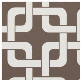 Espresso Mia Pattern Stof (Close Up)