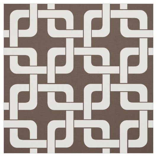 Espresso Mia Pattern Stof (Swatch)