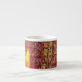 Espresso-Mok - Abstracte kleurrijke kunst Espresso Kop (Voorkant)