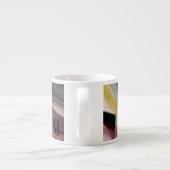 Espresso Mok Abstracte Kunst Zwart Wit Poeder (Achterkant)