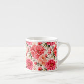 Espresso Mok-bloemenprint Kop (Rechts)