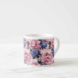 Espresso Mok-bloemenprint Kop