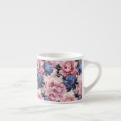 Espresso Mok-bloemenprint Kop (Rechts)