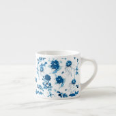 Espresso Mok-Blue Floral Espresso Kop (Rechts)