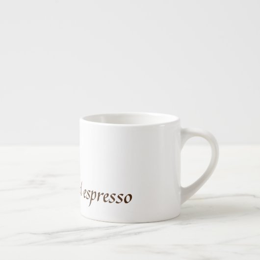 Espresso Mok/Cup met Letter P Pancake Design Espresso Kop (Rechts)