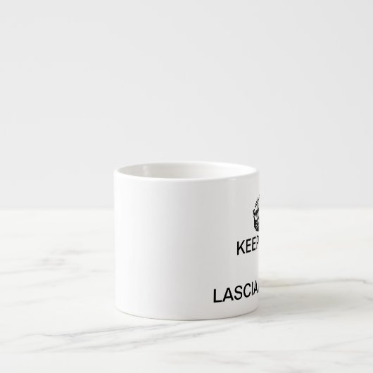 Espresso Mok, Espresso Cup, koffie Mok, Keep Calm Espresso Kop (Voorkant)