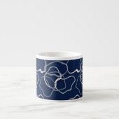Espresso mok golvend donkerblauw (Voorkant)