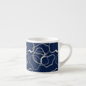 Espresso mok golvend donkerblauw (Rechts)