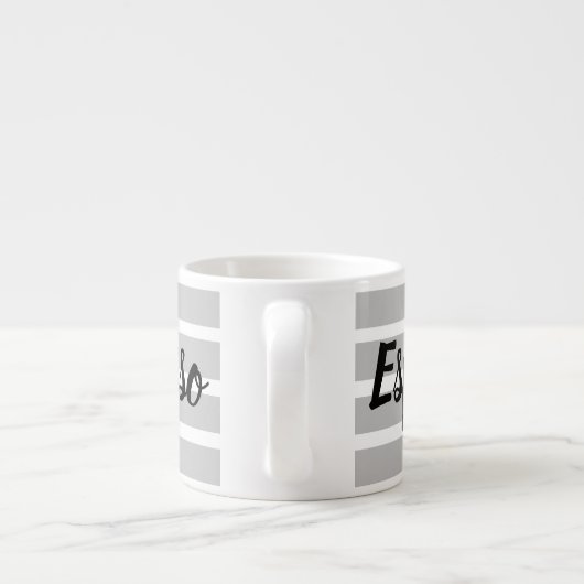 Espresso Mok - Grijze Hoops (Achterkant)