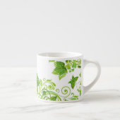 Espresso Mok-Groene Bloemen Kop (Rechts)