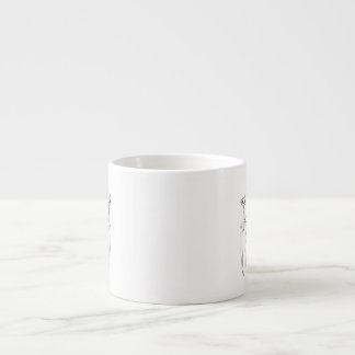 Espresso mok (handgetekende katten)