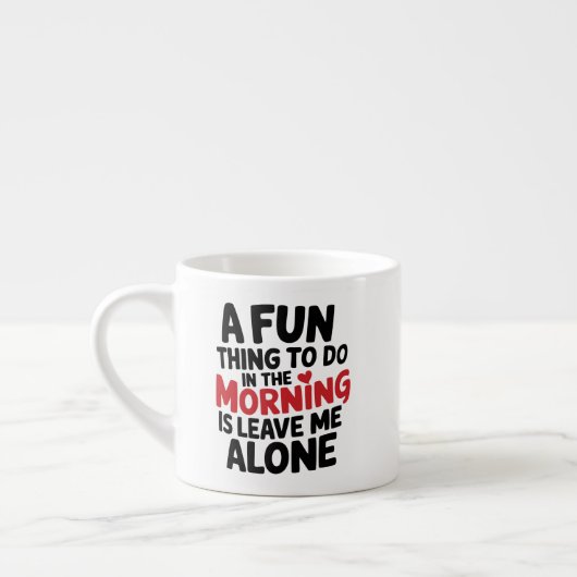 Espresso mok - Laat me Alleen (Links)