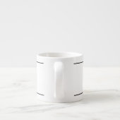 ESPRESSO-Mok MET DIY-INITIAAL Espresso Kop (Achterkant)