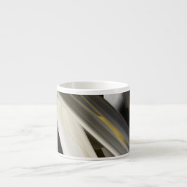 Espresso Mokka Abstracte Kunst Zwart Wit Goud Kop