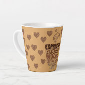 espresso mokka koffie latte mok (Linkerhoek)