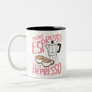 Espresso mokkop voor koffieliefhebbers tweekleurige koffiemok