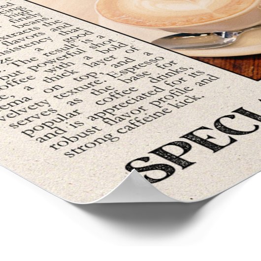 Espresso Morning Brew Wall Art Poster (Hoek)
