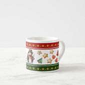 Espresso Mug with Snowman and Christmas Cookies Espresso Kop (Voorkant rechts)