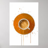 Espresso Orange Poster (Voorkant)