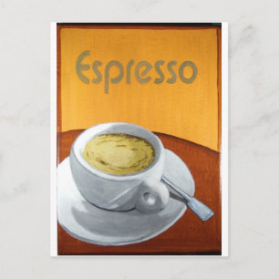 Espresso Painting Print Briefkaart
