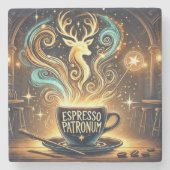 Espresso Patronum Stenen Onderzetter (Voorkant)