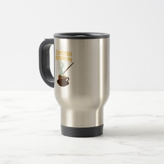 Espresso Patronum Thermal Tumbler Reisbeker (Voorkant links)