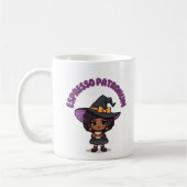Espresso Patronum Witch Mug – Cute Witch with Bow  Koffiemok (Links)