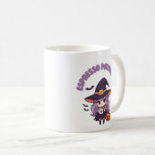 Espresso Patronum Witch Mug – Kawaii Purple 11oz Koffiemok (Voorkant rechts)