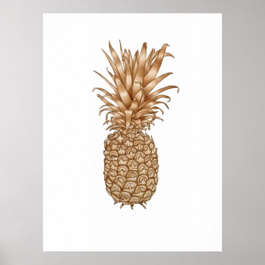 Espresso Pineapple Poster (Voorkant)