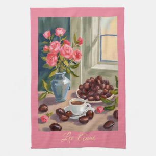 Espresso Pot Waterverf – Gezellig Koffie Decor Theedoek