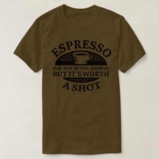 Espresso Shot T-shirt (Design voorkant)