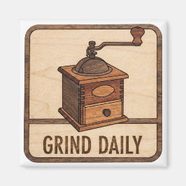 Espresso Shot Wooden Sign Magneet