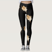 Espresso Spat Athletic Leggings (Voorkant)