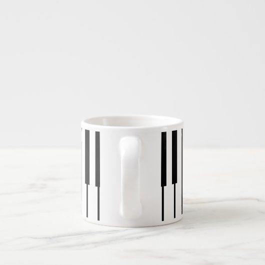 Espresso-Tasse Klavier Musik Espresso Kop (Achterkant)
