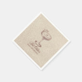 Espresso tini beetje ouder Elegant gouden verjaard Servet (Hoek)