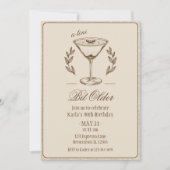 Espresso Tini beetje ouder Elegante 30e verjaardag Kaart (Voorkant)