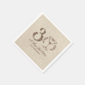 Espresso Tini beetje ouder Elegante 30e verjaardag Servet (Hoek)