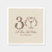 Espresso Tini Bit Ouder 30ste verjaardag Servet (Voorkant)