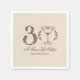 Espresso Tini Bit Ouder 30ste verjaardag Servet