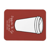 Espresso To-Go Business Roestfaux Magneet (Horizontaal)