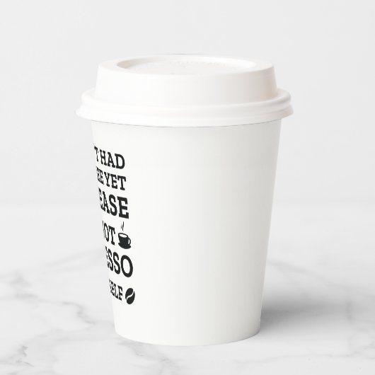 Espresso U zelf niet Papieren Bekers (Links)