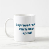 Espresso uw Spirit twee kleuren kerst koffie Koffiemok (Links)