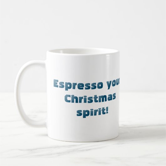 Espresso uw Spirit twee kleuren kerst koffie Koffiemok (Links)