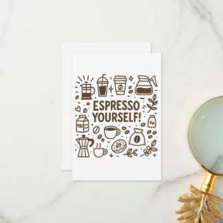 Espresso uzelf! bedankkaart