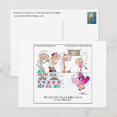 ESPRESSO UZELF! Cartoon Briefkaart (Voorkant / Achterkant)