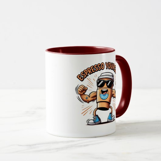 Espresso uzelf! mok (Voorkant rechts)