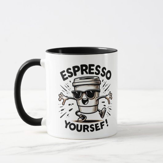 Espresso uzelf! mok (Links)